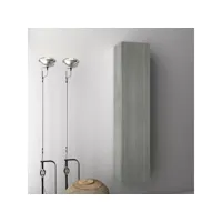 colonne de salle de bain mélaminé gris malo l 34 cm