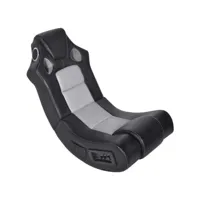 fauteuil à bascule jeux video gamer sow noir et gris