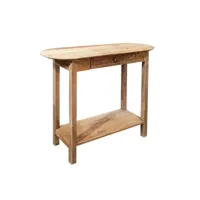 table-console en bois de pin massif recyclé avec 1 tiroir - chalet 65287067