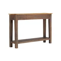 vidaxl table console bois massif vintage 118 x 30 x 80 cm 244966
