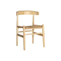 chaise en bois d´orme marron, 54x50x79 cm