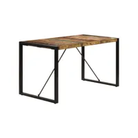 vidaxl table de salle à manger 140x70x75cm bois de récupération massif 247421