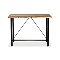 table cuisine - table de bar bois massif de récupération 120 x 60 x 107 cm