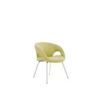 chaise de bureau dagudel, chaise d'attente avec accoudoirs pour le bureau, chaise d'attente ergonomique, 58x59h72 cm, jaune 8052773858144