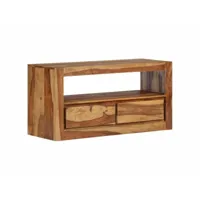 meuble télé buffet tv télévision design pratique bois massif de sesham 80 cm helloshop26 2502181