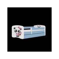 lit panda bleu babydreams avec un tiroir sans matelas 160-80
