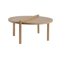 table basse ronde scandinave en bois massif d90 - alice