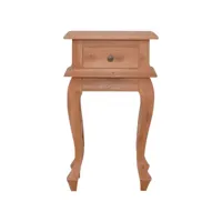 vidaxl table de chevet 35x30x60 cm bois d'acajou massif 288818
