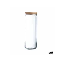 bocal luminarc pav transparent verre (2 l) (6 unités)