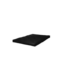 matelas futon sandwich noir 16 cm 180x200