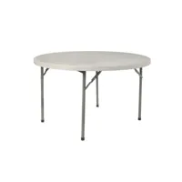 table rossini ø122 - resol -  - polyéthylène, acier peint 1220x1220x740mm