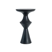light & living table d'appoint loboc - noir - 37,5x14x74 cm 6778712