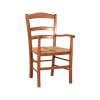 fauteuil en bois rustique campagnard - chêne mp-2105_2156448lc