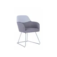 chaise de bureau dmioni, chaise d'attente avec accoudoirs pour le bureau, chaise d'attente ergonomique, 62x57h83 cm, gris 8052773858120