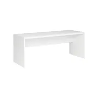 bureau 180 cm blanc laqué haute brillance - blanco 68087019