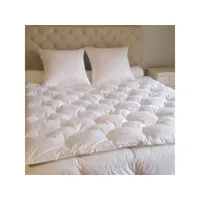 jeté de lit blanc blanc 160x170 cm 30% duvet neuf