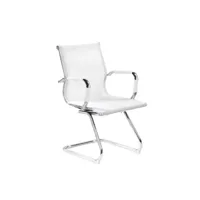 chaise de bureau dgoldon, chaises de salle d'attente de bureau avec accoudoirs, chaise de salle d'attente ergonomique, 62x54h89 cm, blanc 8052773857307