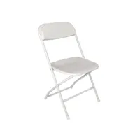 chaises pliantes blanches bolero x10