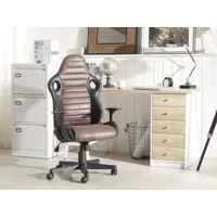 chaise de bureau noire et marron supreme 146396