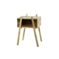 table de chevet naturel en bois massif - ch18041
