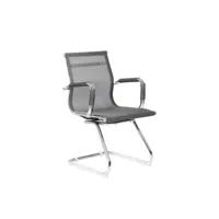 chaise de bureau maitland, chaises de salle d'attente de bureau avec accoudoirs, chaise de salle d'attente ergonomique, 62x54h89 cm, gris 8052773853156