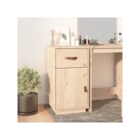 armoire de bureau 40x50x75 cm bois massif de pin
