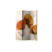 paravent 3 volets - poppies - vintage [room dividers] a1-paraventtc0579