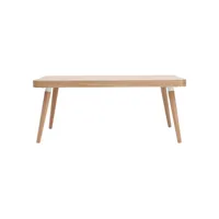 table basse rectangulaire scandinave bois clair l95 cm totem