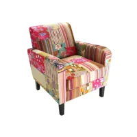 fauteuil lounge patchwork bohème 19500273