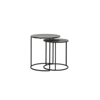 light & living table d'appoint rengo - plomb antique - ø49cm 6739019