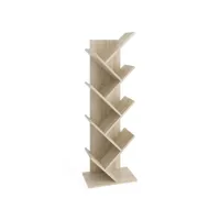 étagère de rangement,fmd étagère à livres géométrique sur pied chêne salon818873