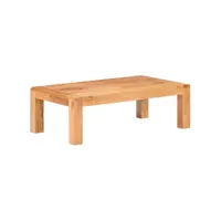table basse 110 x 60 x 35 cm bois d'acacia massif 289630