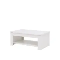 table basse rectangulaire blanc avec plateau relevable - cool 67087316