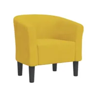 fauteuil salon - fauteuil cabriolet jaune velours 70x56x68 cm - design rétro best00005616781-vd-confoma-fauteuil-m05-259
