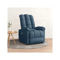 fauteuil relaxation  fauteuil relax inclinable électrique fauteuil de massage - fauteuil de relaxation bleu tissu meuble pro frco74996