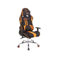 chaise de bureau limit xm en tissu , noir / orange