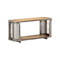 meuble tv  banc tv armoire de rangement 90x30x40 cm bois de manguier massif meuble pro frco24534