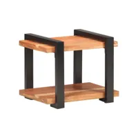 table de chevet 50x40x40 cm bois d'acacia massif
