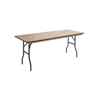 lot de 5 tables pliantes en bois 180 cm