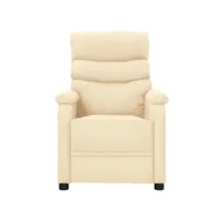 électrique fauteuil relaxation fauteuil de massage crème tissu 75x91x101 cm best00005684318-vd-confoma-fauteuil-m05-3105