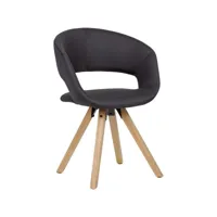finebuy chaise de salle à manger tissu  bois massif rétro  chaise de cuisine avec dossier  chaise avec pieds en bois  chaise rembourrée charge maximale 110 kg