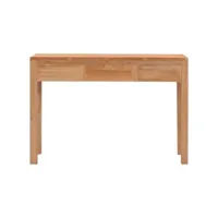 table console 110x35x75 cm bois de teck solide