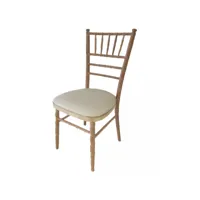 chaise de réception modèle chivari bois cérusé - lot de 4 -  - bois