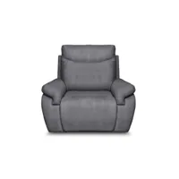 fauteuil de relaxation manuel danilo en tissu - gris