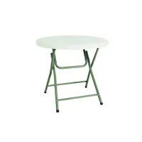 table hamlet 740 p.31 - resol -  - polyéthylène, acier peint 800x800x740mm