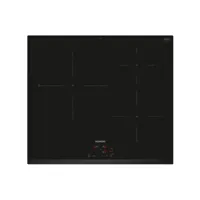 siemens - table de cuisson induction 60cm 3 foyers 7400w noir  eh631bjb6e - iq100