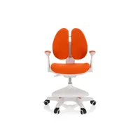 chaise de bureau pour enfant kid wing tissu orange hjh office
