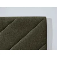 bobochic tête de lit romane tissu texturé vert 170