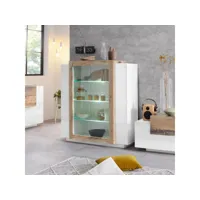 vaisselier salon cuisine design blanc brillant bois vitrine new coro hem ahd amazing home design