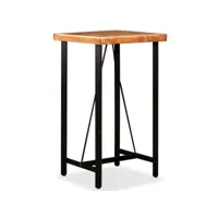 table haute mange debout bar bistrot bois massif de sesham 107 cm helloshop26 0902092